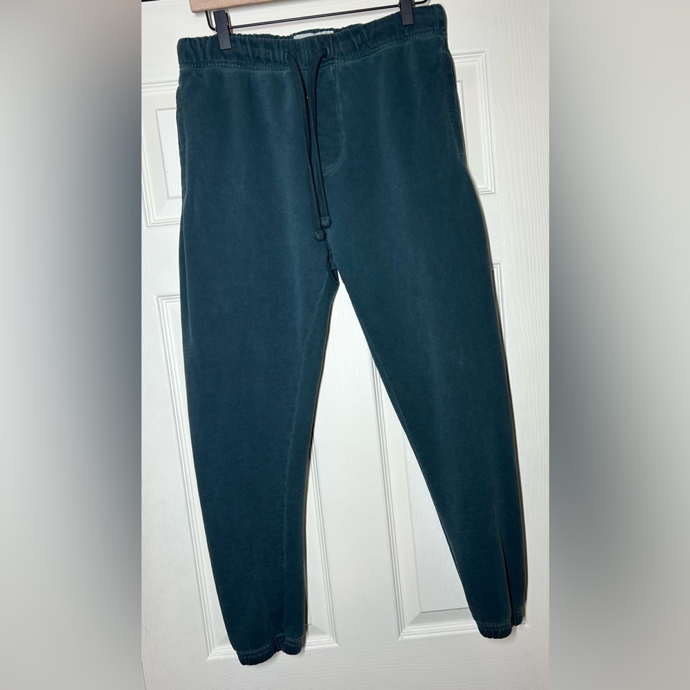 American Eagle Outfitters Teal Joggers Size M Streetwear Athleisure Distressed - Picture 9 of 15